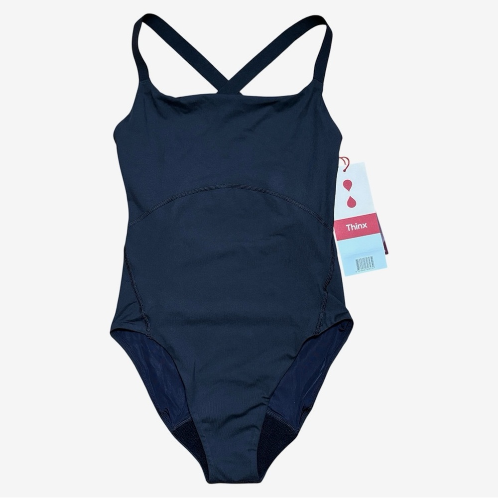 Thinx Leotard Super Absorbency NWT In Black Sz XS